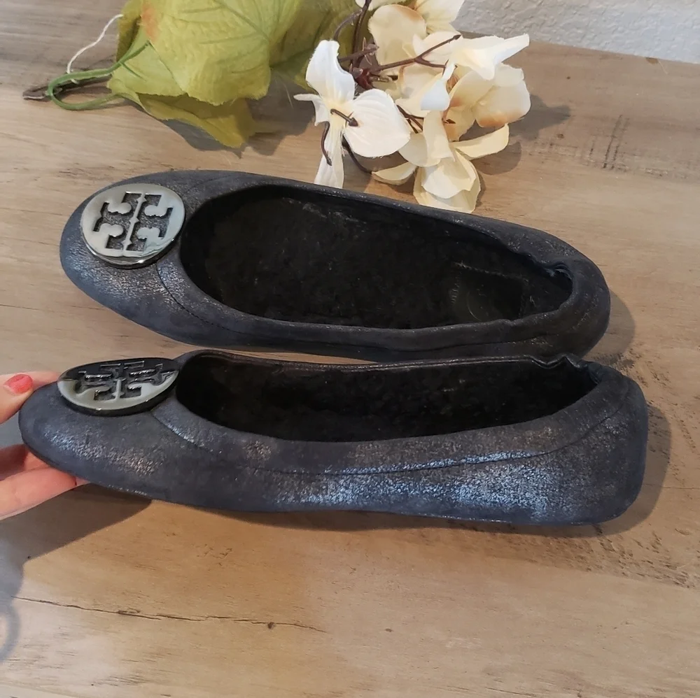 Tory Burch Fur Lined Leather Flats Womens Career